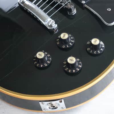 1974 Greco Japan EG-380B Les Paul Custom w/Bareknuckles (Ebony) image 3