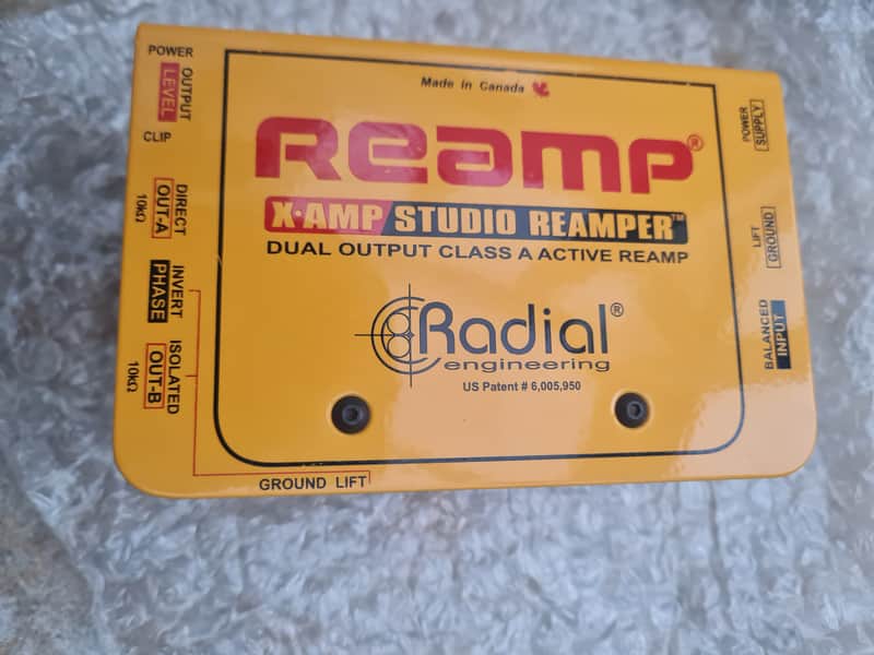 Radial X-Amp Studio Reamper 2010s - Yellow image 1