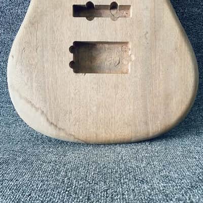 Solid Mahogany Wood Bass Guitar Body image 3