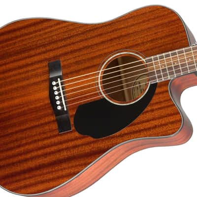 Fender CD-60SCE All Mahogany Dreadnought Acoustic Guitar image 5