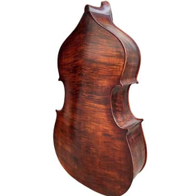 High-grade handmade solid wood Upright double bass 3/4,flamed maple back image 3