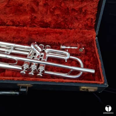 F. Besson pre war 88xxx GRAND PRIX trumpet - silver plated gamonbrass image 5