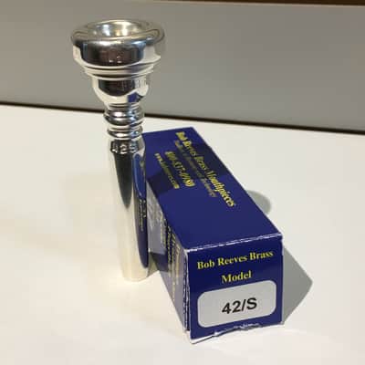 管楽器・吹奏楽器 Bob Reeves 42S Bob Reeves 42S 42/S (Shallow Bowl) Screw-top Trumpet Mouthpiece