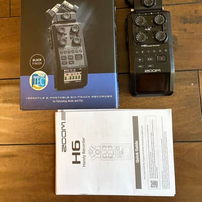 Zoom H6 All Black 6-Input 6 Track Portable Handy Digital Recorder