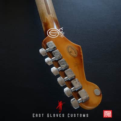 Fender Stratocaster 60th Anniversary Special Edition Black Aged Relic by East Gloves Customs (Rare) image 17