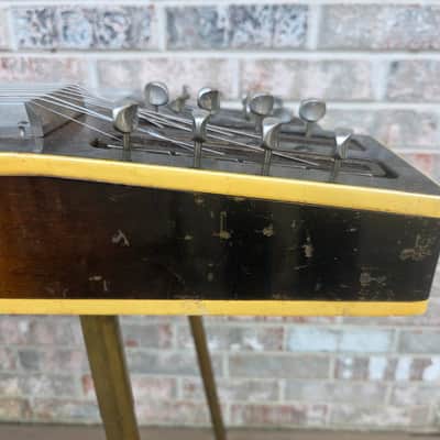 Vintage 1953 Gibson Grande Console Double Neck, Double Eight Steel Guitar w/ Original Legs, Hardshell Case! image 9
