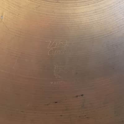 15" Vintage Zanchi F&F Vibra Cymbal, 1146g image 3