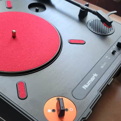 Numark PT01 Scratch Portable Turntable with DJ Scratch Switch 2010s - Black & Blue image 4