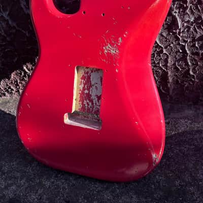 Fender Stratocaster 1964 – Original Pre-CBS BODY & NECK – Brazilian Rosewood / Clay Dots image 14