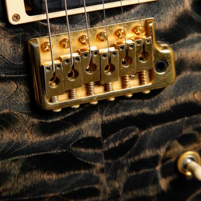 PRS Custom 24 10-Top Wood Library Rosewood Neck Charcoal Burst 2010 Pre-Owned image 9
