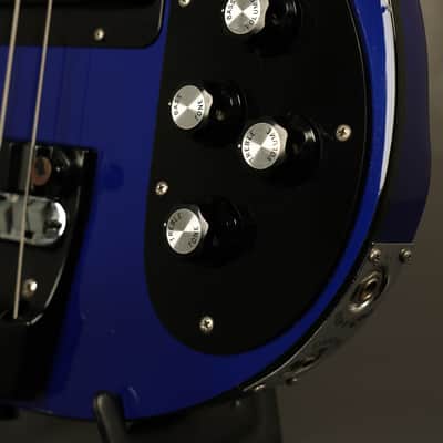1988 Rickenbacker 4003 Bass BT Midnight Blue w/BLACK hardware + binding! image 7