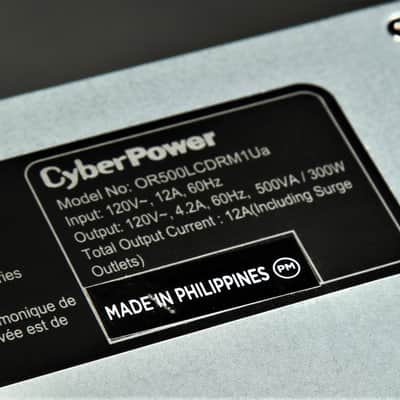 CyberPower OR500LCDRM1U Smart App LCD UPS Battery Backup and Surge Protector, 500VA/300W, 6 Outlets, AVR, 1U Rackmount, UL Certified 2019-2020 - Black image 4
