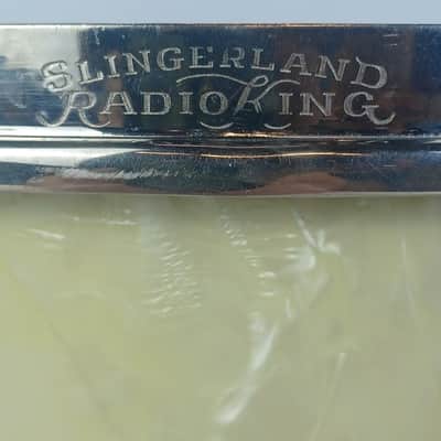 Slingerland 40s WMP 6x14"Radio King 1Ply Solid Maple Snare Drum Cloud Badge USA image 9