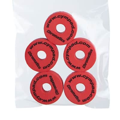 Cympad Chromatics Premium Foam Red Cymbal Felts 5 Pack CYM CS15/5-R image 2