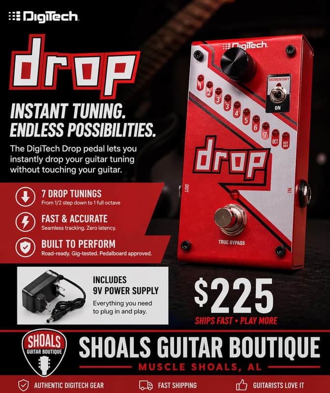DigiTech Drop Compact Polyphonic Pitch-Shifter 2010s - Red image 1