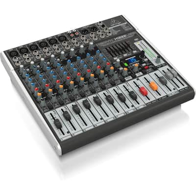 Behringer XENYX X1222USB Premium 12-Input 2/2-Bus Mixer with XENYX Mic Preamps and Compressors, British EQs - With 2 Pack 15' 8mm XLR Microphone Cables image 15