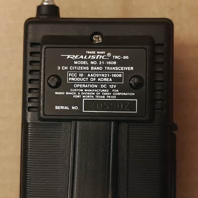 Radio Shack TRC-86 CB Walkie Talkie 3-Channel 1-Watt, 48 inch Antenna with Box image 6