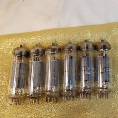 RCA Matched Pair (2) EL84 6BQ5 tNOS AT1000 TESTED Vacuum Tubes beam power pentode 1960-1975 image 3