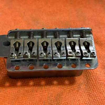 CHROME 1970s Vintage Fender Stratocaster BRIDGE w/ GOTOH Saddle image 1