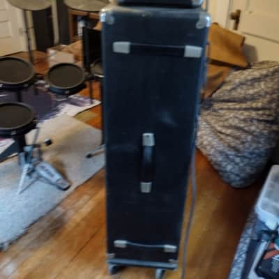 Ampeg B-25 55-Watt 2x15" Amp Half Stack 1971 - Black image 6
