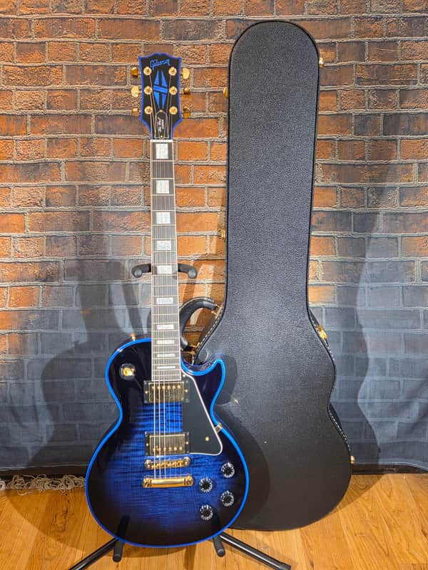 Gibson 2024 Custom Shop Les Paul Custom Blue Widow w/ OHSC - Small Headstock Repair image 1