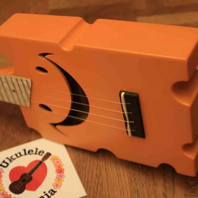 Cheezy Original Cheddar Cheese Model Solid Mahogany Soprano with Pearloid Fretboard #3292 - Free Shipping Worldwide! image 4