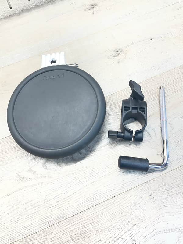 Roland PD-7 V-Pad 7" Dual Trigger Drum Pad w/ Roland MDH-6U Rack Mount & L Bar image 1