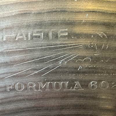 Paiste 20" Formula 602 "Pre-Serial" Medium Ride Cymbal 1965 - 1971 - VIDEO image 4