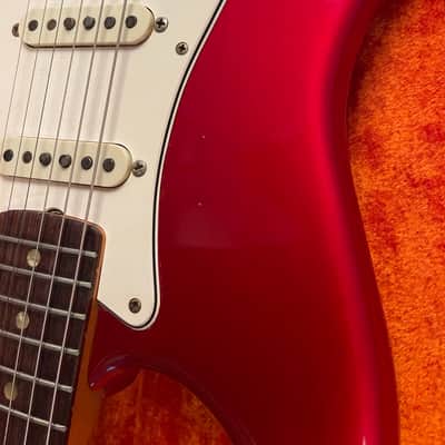 Vintage 1966 Fender Strat – Rare Candy Apple Red – All Original, Excellent+ image 15