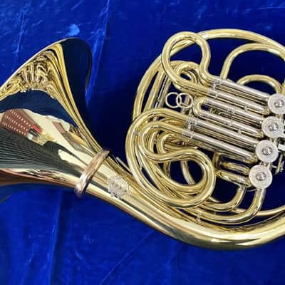 New Alexander 503MAL Double French Horn in Yellow Brass,Lacquered, Detachable Bell Flare;with Mouthpiece, Care Kit image 1