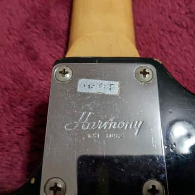 Harmony H-80T Strat Copy 1980s - Black image 5