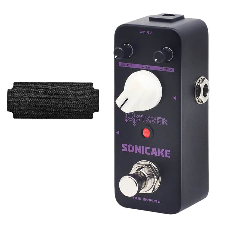 SONICAKE SONICAKE Analog Classic Octave Guitar Bass Effects Pedal Hook and Loop Tape image 1