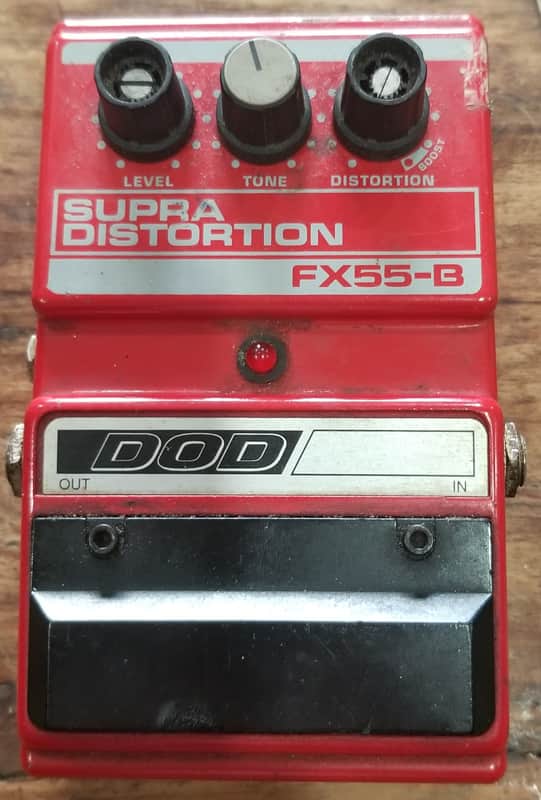 DOD Supra Distortion FX55-B Red 1990s | Reverb Canada