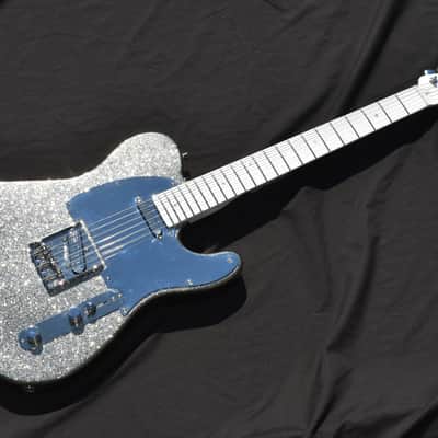 Video! Telecaster HS Metallic Silver Flake Dimarzio Tone Zone & Twang King image 5