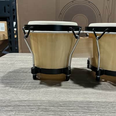 Stagg BW-70-N 6" & 7" Traditional Wooden Tunable Bongo Set - Natural image 5