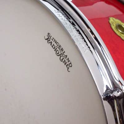 Slingerland NOS!! 1989~94' HSS ERA Radio King Series SRK111 Wild Cherry image 12