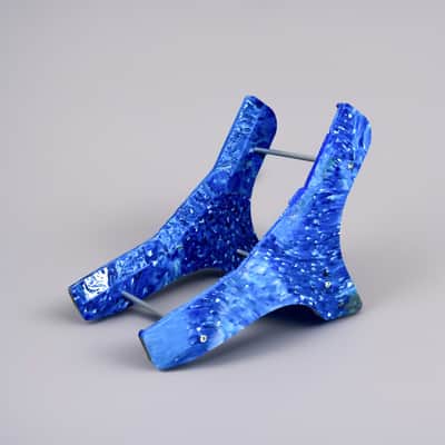 Korg Volca Rack, 3 Synth Stand, Recycled Plastic, Blue texture image 3