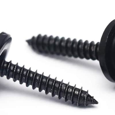 Guitar Strap Buttons Metal Guitar Strap Locks End Pins with Mounting Screws for Folk Acoustic Electric Guitar or Bass Ukulele Set of 2Pcs Bell Style. (Black) image 4