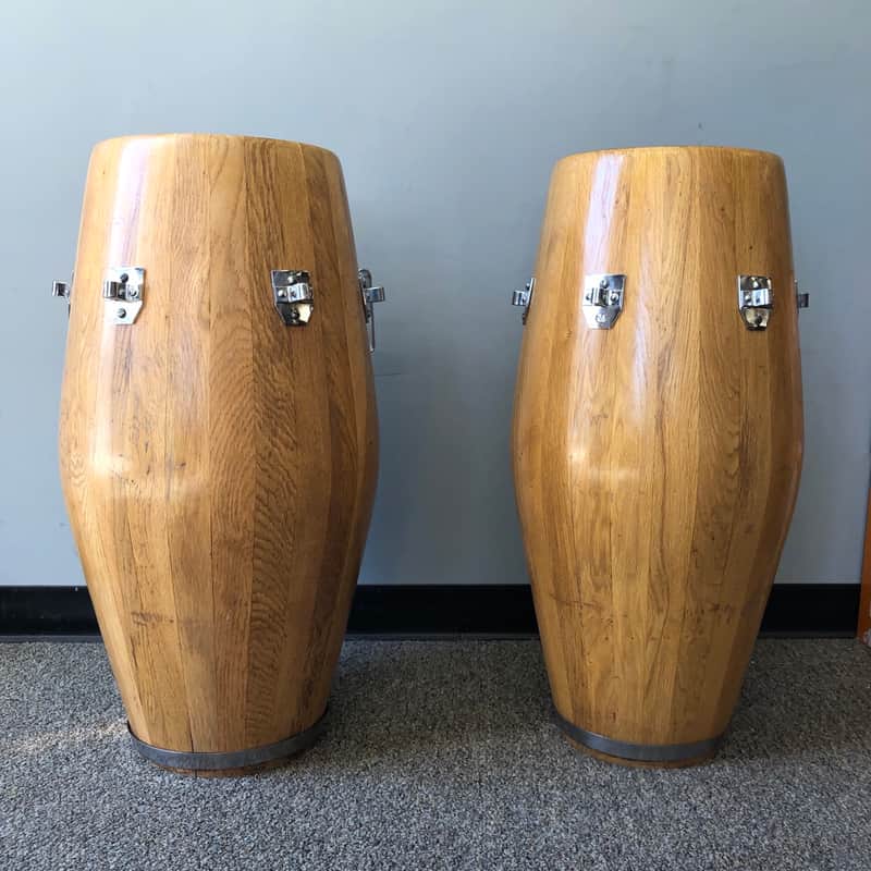 コンガ　ビンテージ　VALJE DRUMS？ Vintage 1960s Original Valje Conga and Quinto Hand Drum pair with