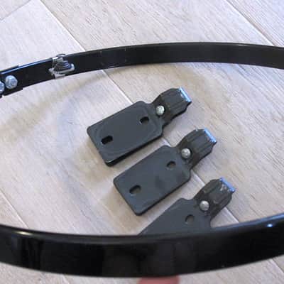 14" Gauger GPI RIMS Alloy Floor Tom Suspension Mount - Black image 2