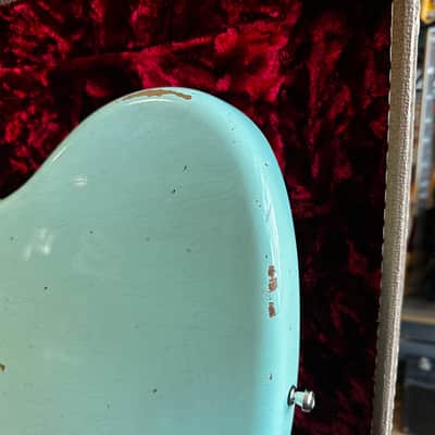 Fender Custom Shop Dealer Select '61 Jazzmaster Wide Range Relic Left-Handed 2022 - Surf Green image 17