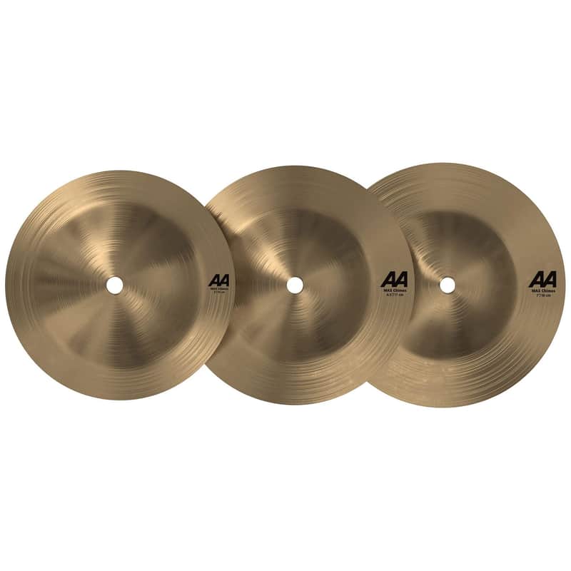 Sabian AA MAX Bell Chime Cymbal, Natural Finish, 6, 6.5, 7 inch, Package Set image 1