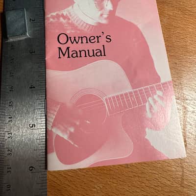 Vintage 1991 Takamine Acoustic Guitar Owner's Manual image 1