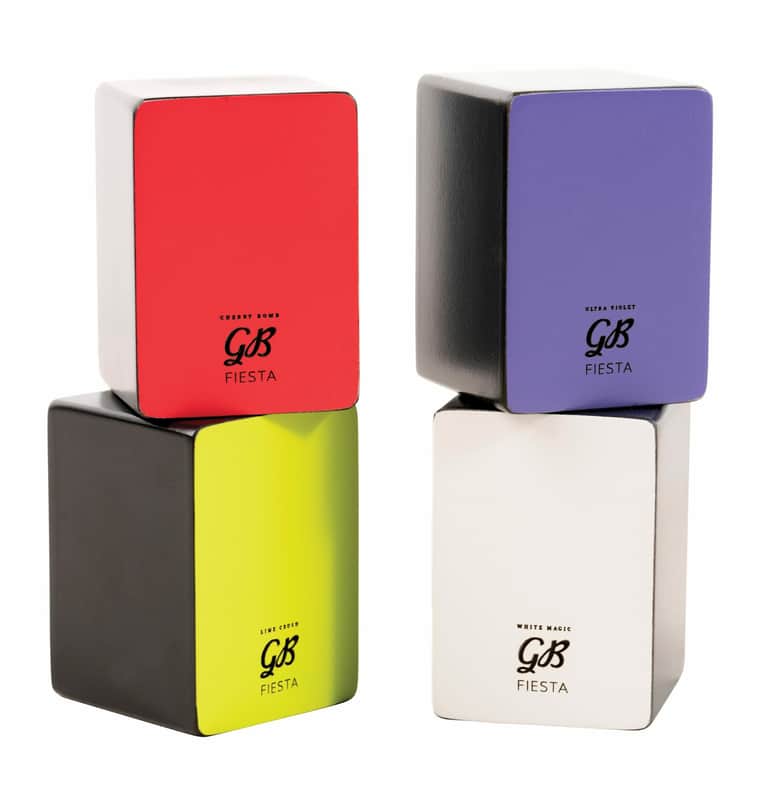 Gon Bops Fiesta Mini Cajon Shakers - 4-Colour Pack image 1