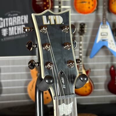 ESP LTD EC-401 QM See Thru Black Satin - 3,462 kg - SN# W22121411 - NEW image 2