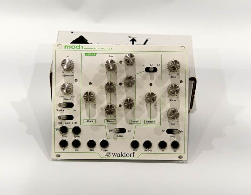Waldorf Mod1 Eurorack Multi-stage Envelope LFO Module 2016 White Green Looping image 1