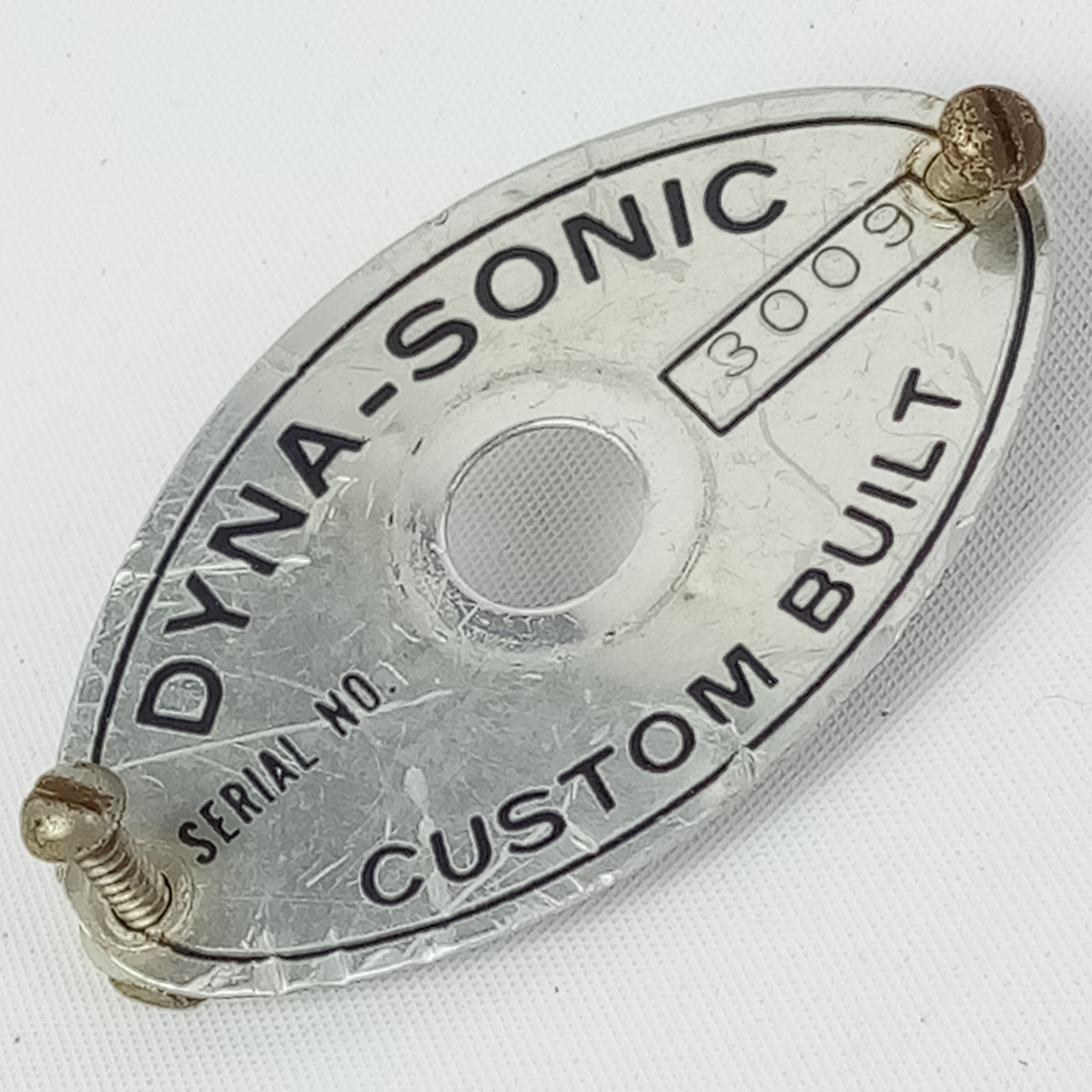 Rogers 1964 Dyna-Sonic Badge for Snare Drum Serial #3009 Cleveland Holiday USA — main photograph