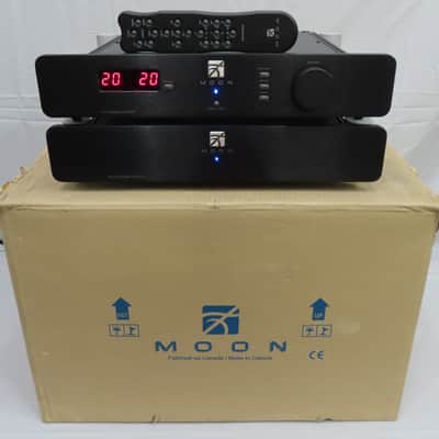 Simaudio Moon P-5 Preamplifier & PS-5 Power Supply - Preamp w/ Remote & Box image 1