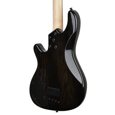 Lakland Skyline 44-OS Offset Bass Guitar, Trans Black with Rosewood Fingerboard, Gator GFW-GTR-SEAT and Stand, ErnieBall 1/4 Cable Bundle image 6