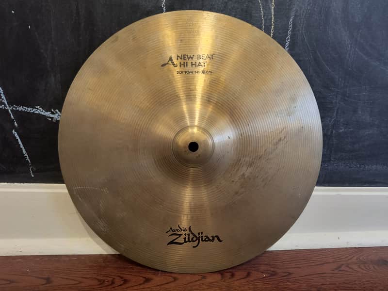 A Avedis Zildjian 14" New Beat Bottom Hi-hat Cymbal 1360g image 1
